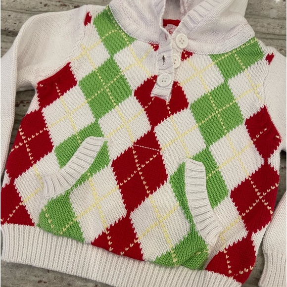 Mud pie baby toddler Christmas sweater size 0-6 months - Picture 2 of 7